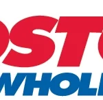 Costco Wholesale logo featuring "Costco" in large red letters above "Wholesale" in blue with three blue horizontal lines, showcasing Toptrue quality and value.