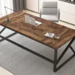Long Computer Desk, White Oak_01