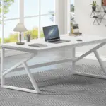 Long Computer Desk, Black Oak_02