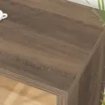 L Shaped Computer Desk with 3 Drawers, Rustic Oak _03