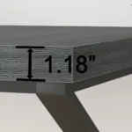 Long Computer Desk, Dark Gray Oak_05