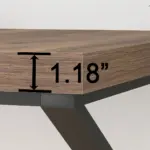 Long Computer Desk, Rustic Oak_04