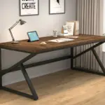 Long Computer Desk, White Oak_04