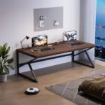 Long Computer Desk, Walnut_04
