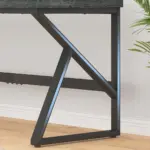 Long Computer Desk, Dark Gray Oak_06