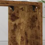 L Shaped Computer Desk with 3 Drawers, Rustic Brown _05