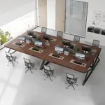 Long Computer Desk, Walnut_06