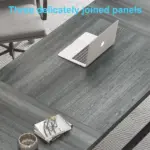 Long Computer Desk, Dark Gray Oak_08