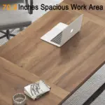 Long Computer Desk, Rustic Oak_07