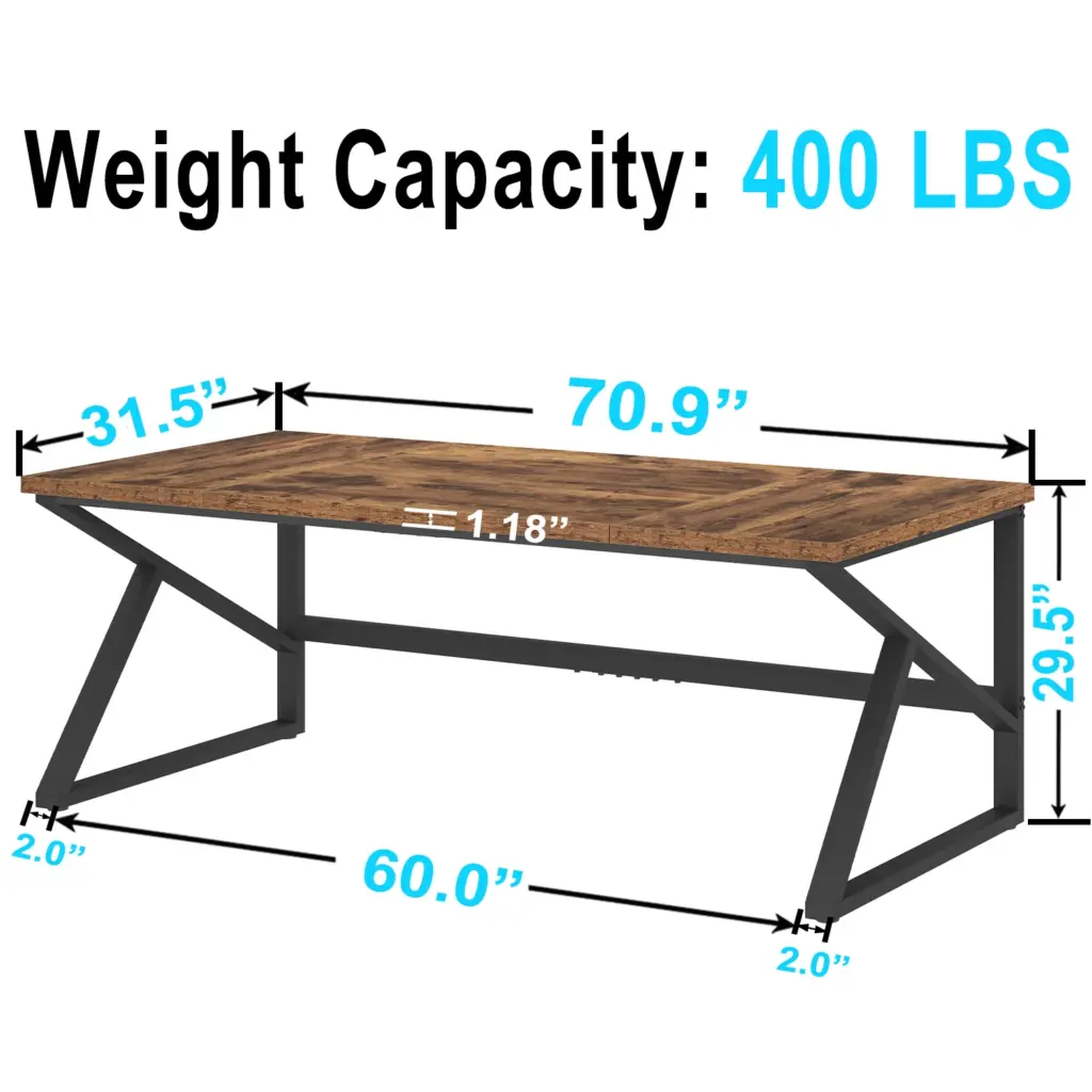 Long Computer Desk, White Oak_09