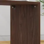 L Shaped Computer Desk with 3 Drawers, Walnut_10