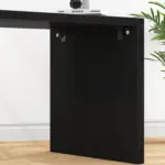 L Shaped Computer Desk with 3 Drawers, Black Oak_10