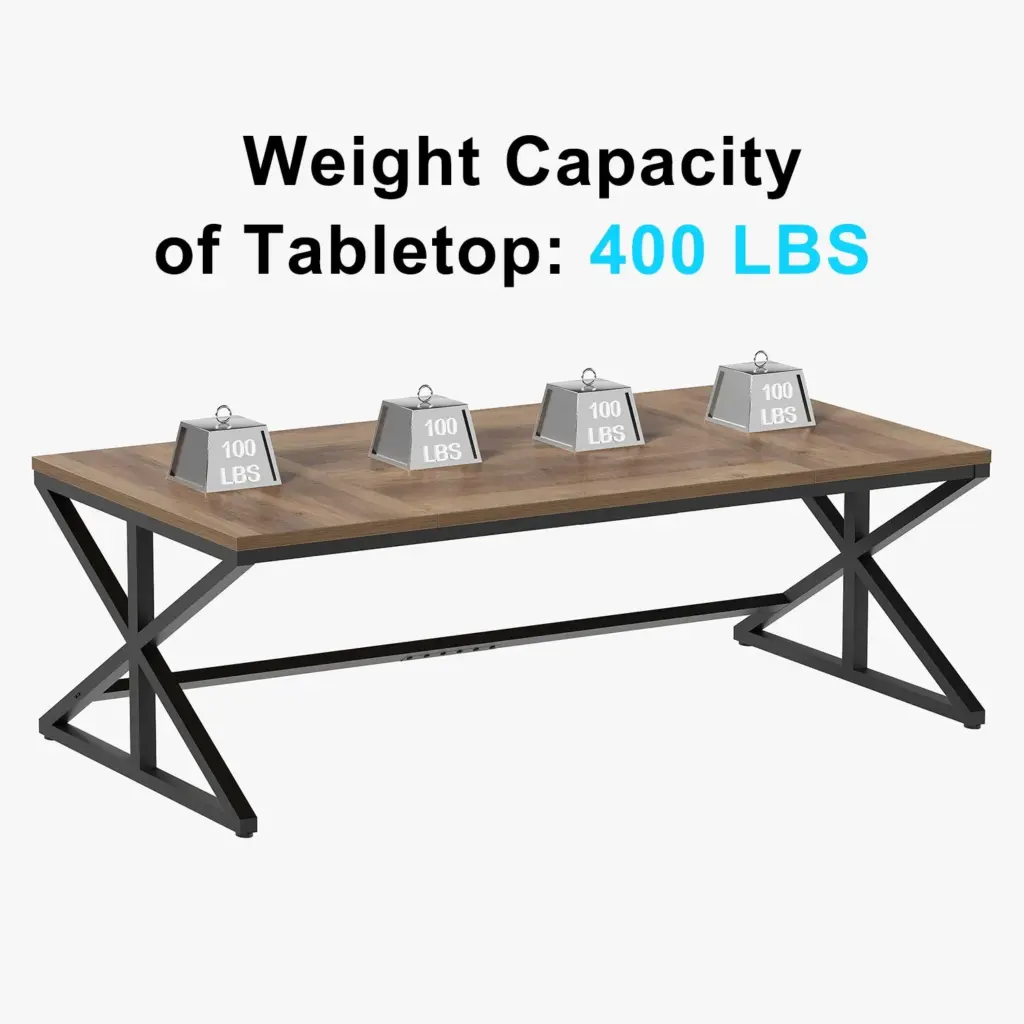 70.86 Inch Computer Desk, Rustic Oak_10