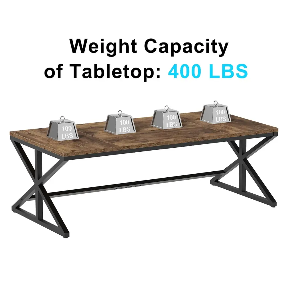 70.86 Inch Computer Desk, Rustic Brown _10