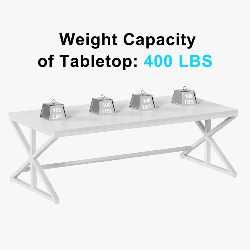 70.86 Inch Computer Desk, White Oak_10