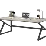 Long Computer Desk, Light Grey Oak_11