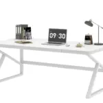 Long Computer Desk, Black Oak_11