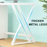 2 Person Desk with Storage Cabinet, White Oak_10