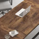 Long Computer Desk, White Oak_12