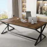 70.86 Inch Computer Desk, Rustic Brown _01