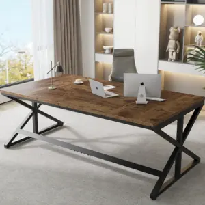 70.86 Inch Computer Desk, Rustic Brown _01