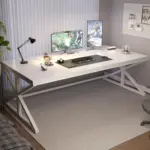 70.86 Inch Computer Desk, White Oak_02