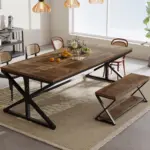 70.86 Inch Computer Desk, Rustic Brown _03