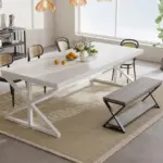 70.86 Inch Computer Desk, White Oak_03