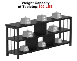 7 Cube Storage Organizer Shelf, Black Oak 63 Inch_07