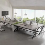 70.86 Inch Computer Desk, Light Grey Oak_04