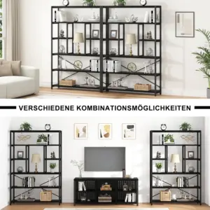 Tier Bookshelf, Black Oak