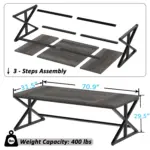 70.86 Inch Computer Desk, Dark Gray Oak_06