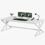 70.86 Inch Computer Desk, White Oak_09