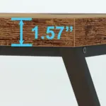 X Shaped Leg Computer Desk, Rustic Brown 60 Inch_05