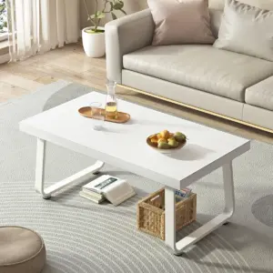 Minimalist Coffee Table, White Oak, 39 Inch_01
