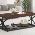 Coffee Table with Storage, Walnut, 47 Inch_01