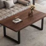 Industrial Coffee Table, Walnut, 47 Inch_01