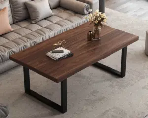 Industrial Coffee Table, Walnut, 47 Inch_01