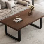 Industrial Coffee Table, Walnut, 39 Inch_01