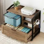 Mobile Lateral File Cabinet with Drawer_02