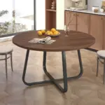 Walnut Round Kitchen Table 01