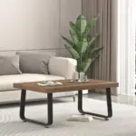 Minimalist Coffee Table, Rustic Oak, 39 Inch_03