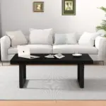 Industrial Coffee Table, Black Oak, 39 Inch_03
