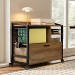Mobile Lateral File Cabinet with Drawer_04