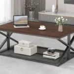 Coffee Table with Storage, Walnut, 47 Inch_04