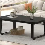 Minimalist Coffee Table, Black Oak, 47 Inch_04