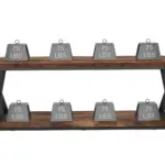 2 Tier Coffee Table with Shelf, Rustic Brown, 47 Inch_04