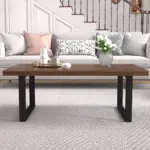 Industrial Coffee Table, Walnut, 39 Inch_04
