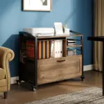 Mobile Lateral File Cabinet with Drawer_05