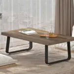 Minimalist Coffee Table, Rustic Oak, 47 Inch_05